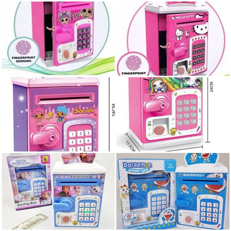 Mainan Anak ATM sidik Jari Celengan Sidik Jari