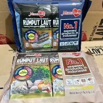 

Rumput Laut Mama Suka 2x4,5g original/Bbq