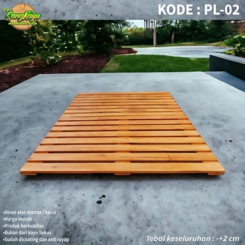 Dipan tempat tidur kayu murah minimalis divan alas matras kasur palet
