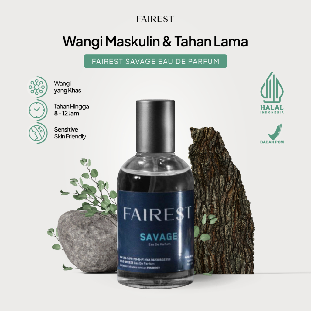 Fairest Savage Eau De Parfum Unisex Minyak Wangi Tahan Lama Premium Awet 8 Jam By Fairest.id