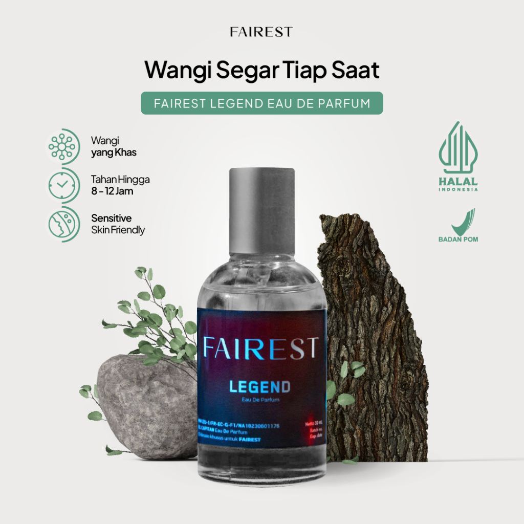 Fairest Legend Eau De Parfum Unisex 30ml Minyak Wangi Tahan Lama Fresh Segar Awet Kekinian By Faires