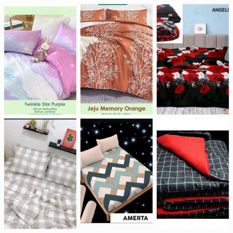 TERMURAH BEDCOVER SAJA. 120X200 (tanpa tas)