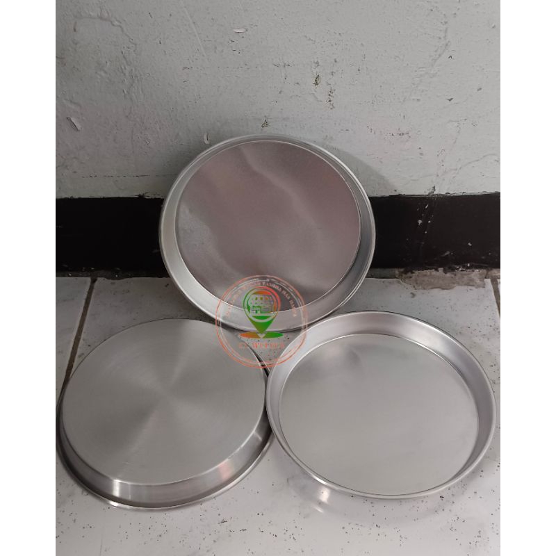 Loyang mini pizza 14cm isi 10 alumunium anti lengket