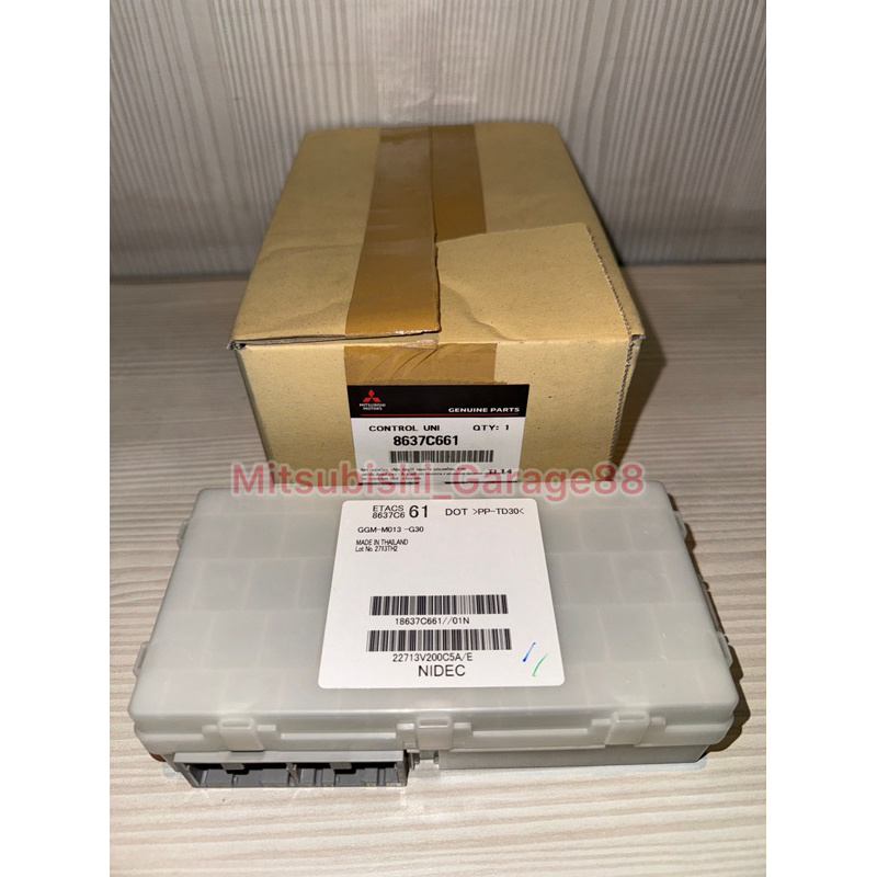 Etacs Control Unit Triton All New Pajero Sport  Facelift 2021 UP Mitsubishi Original 8637C661 8637B2
