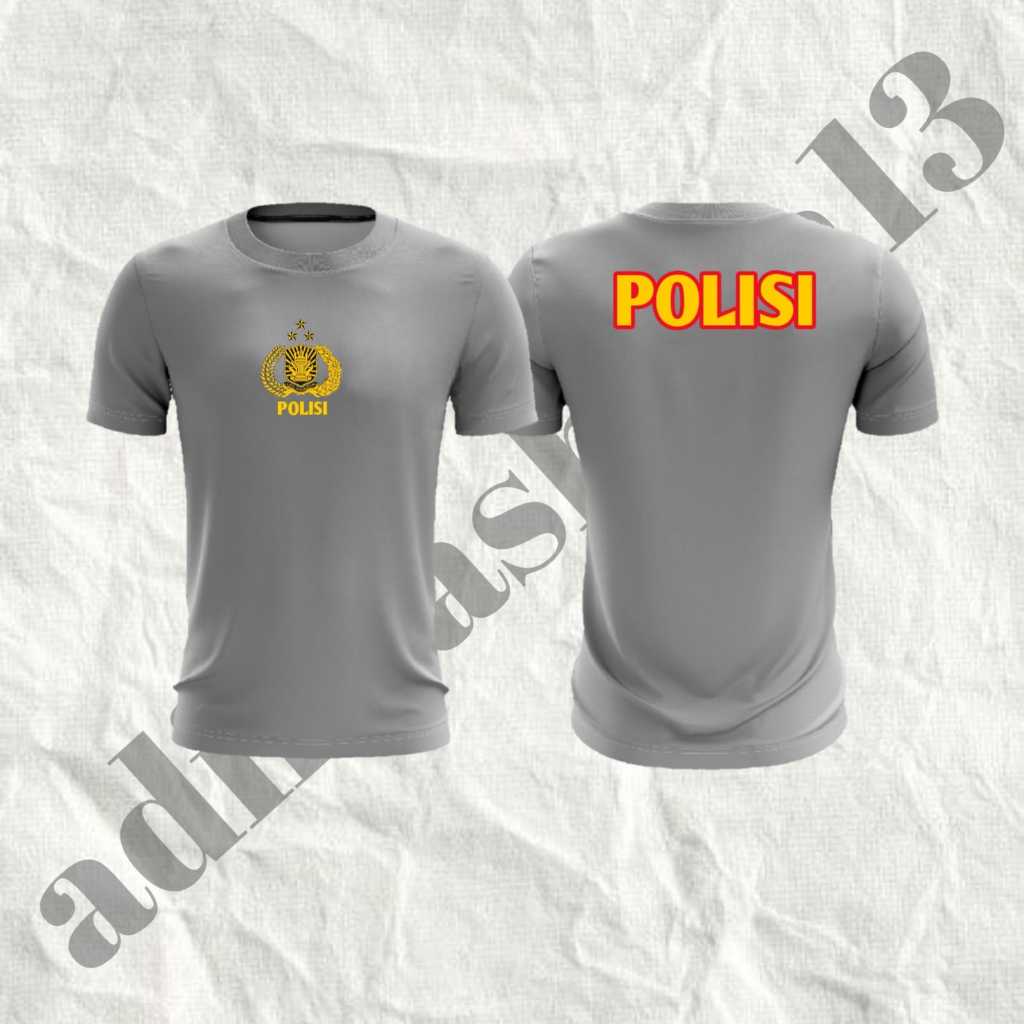 Kaos Polisi/ Kaos Polisi Bahan Dryfit / Kaos jersey Polisi