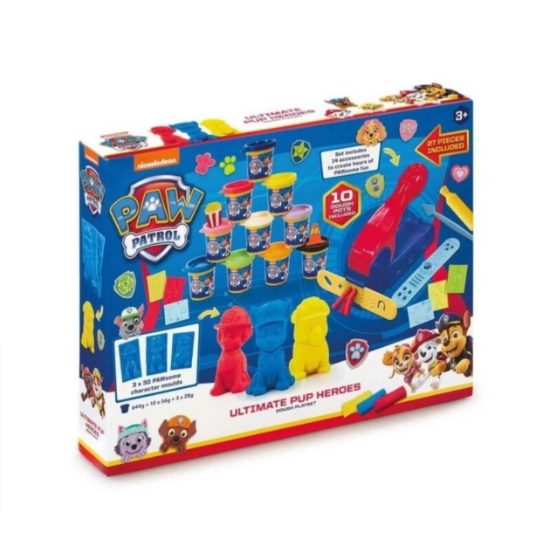 mainan plastisin anak paw patrol mainan playdough karakter paw patrol mainan cetakan lilin paw patro