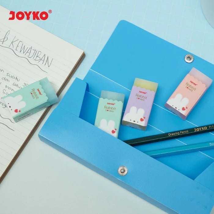 

Penghapus Eraser Joyko ERT-132 Rabbit Lovers setip stip Eraser hapusan pensil