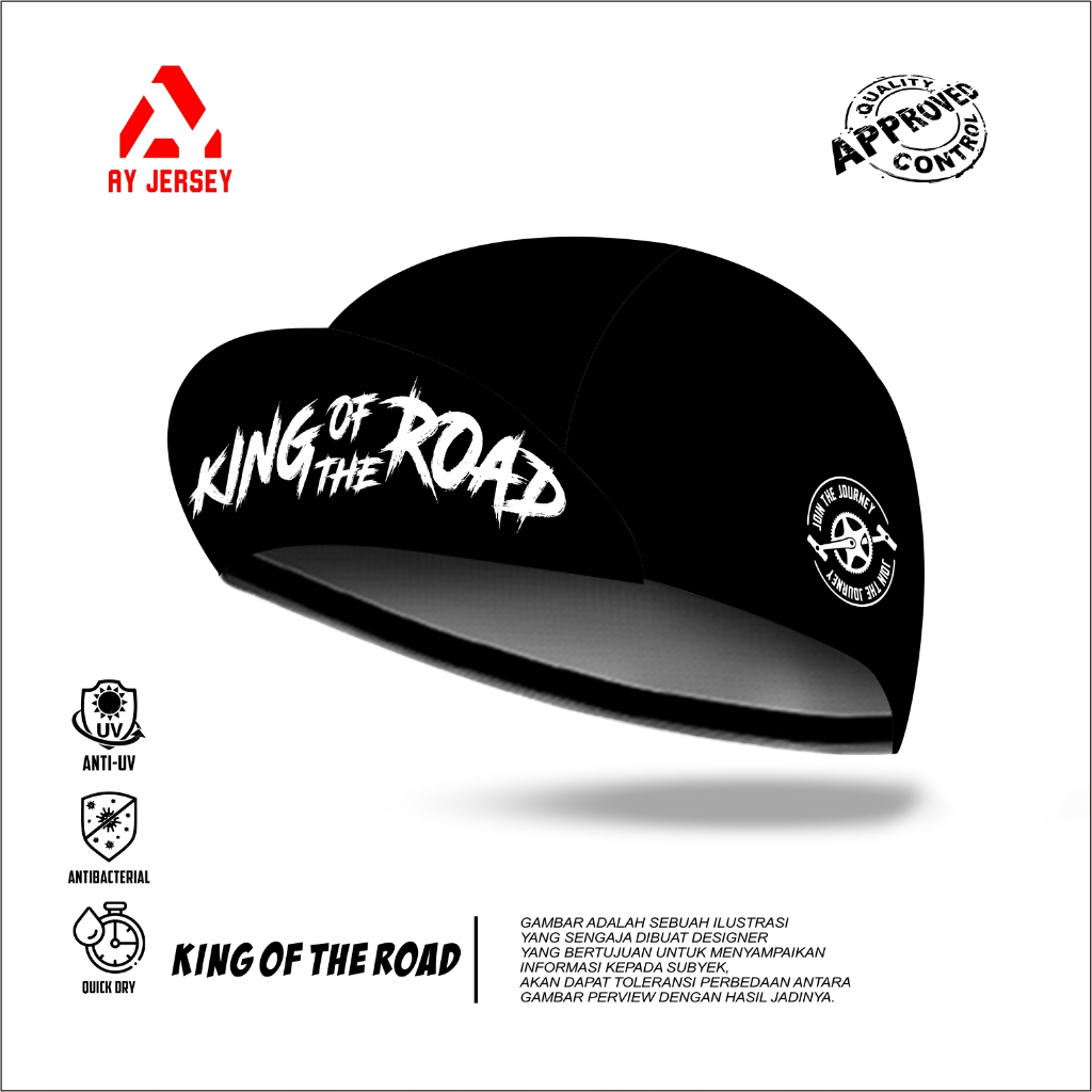 CYCLING CAP KING OF THE ROAD | CYCLING JERSEY | RUNNING CAP