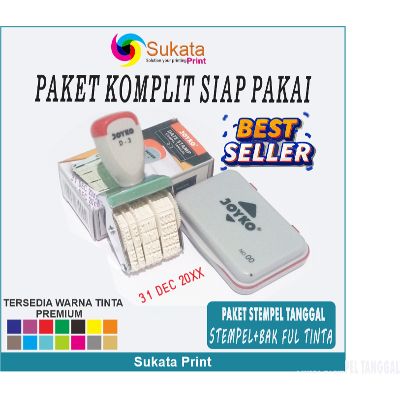 Stempel Tanggal 1 Set + Bak Tinta | Stempel tanggal tahun bulan | Stempel tanggal expired .Stempel t