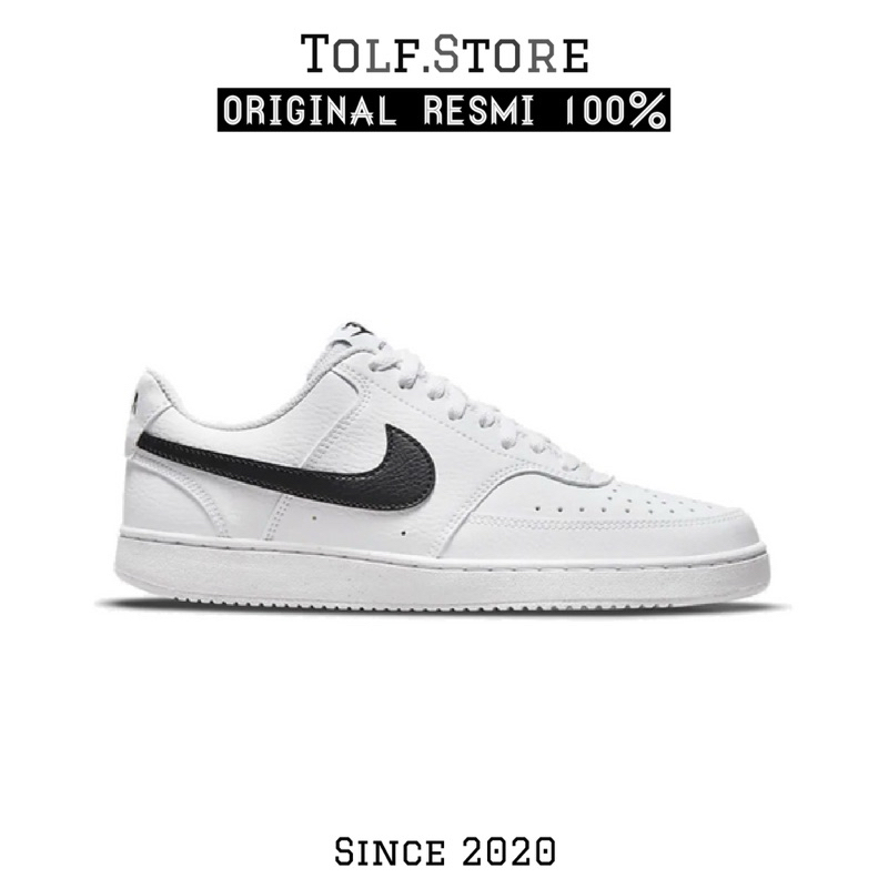 Sepatu Nike Court Vision White Black