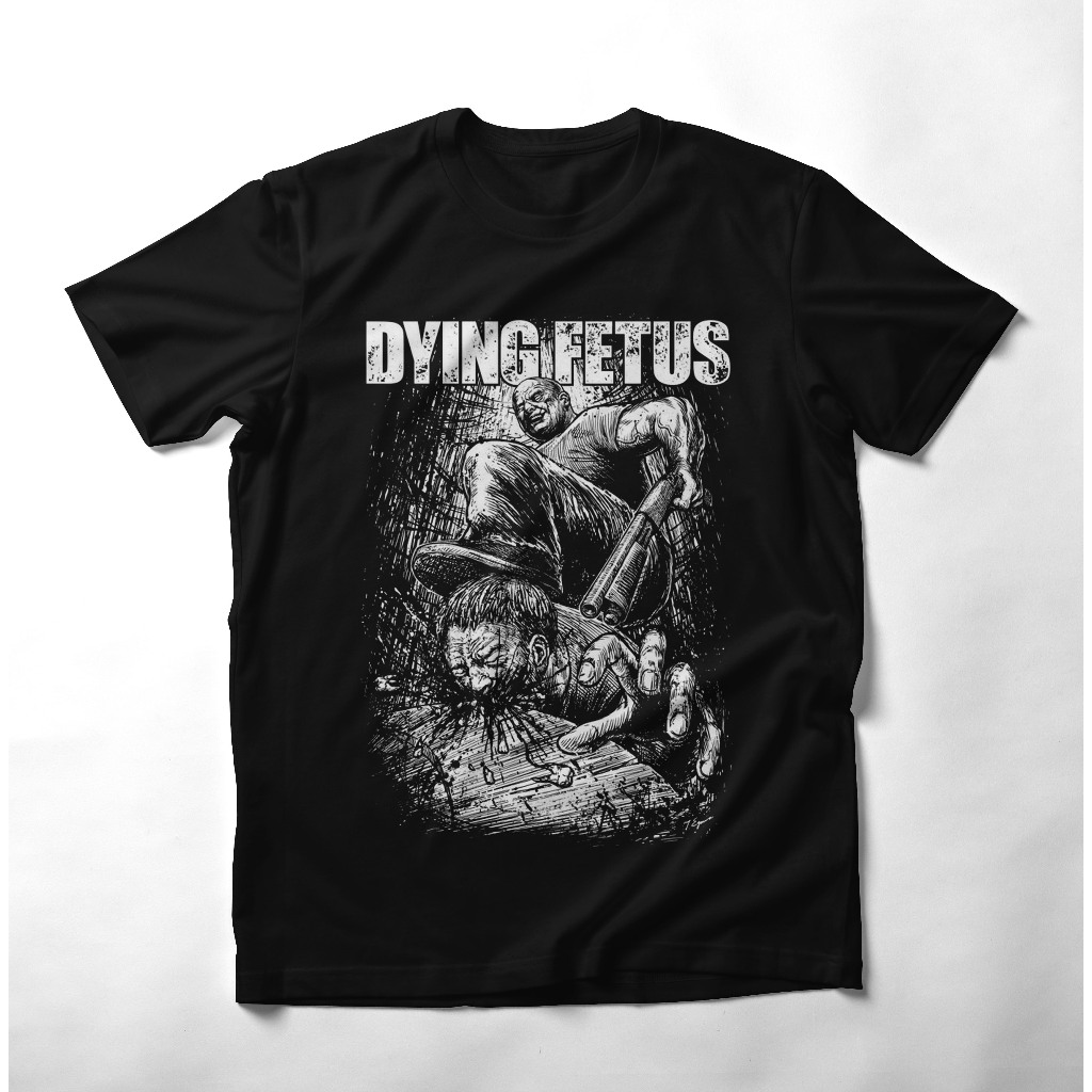 Kaos Distro DYING FETUS Original Distro Tshirt dying fetus kaos band metal Cattn Combed 24S