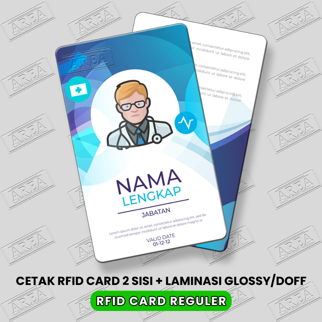 

Cetak Kartu Elektronik Satuan Custom 2 Sisi + Anti Gores/Laminasi Kartu (RFID Card/Proximity Card/MiFare Card)