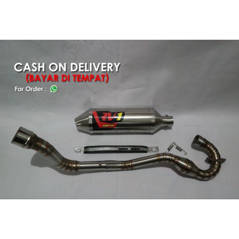 knalpot racing CRF (RV-1), klx, CRF,D TRACKER,(BAYARDITEMPAT)