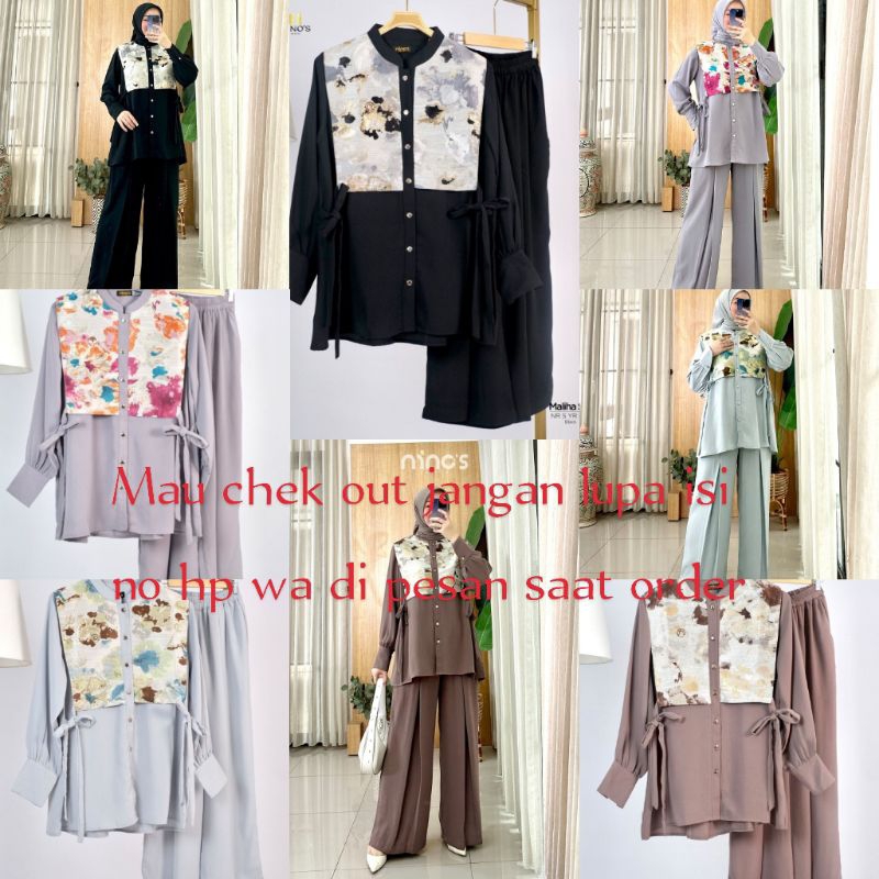 SETELAN CELANA MODE MALIHA TERBARU BY NINOS ORIGINAL