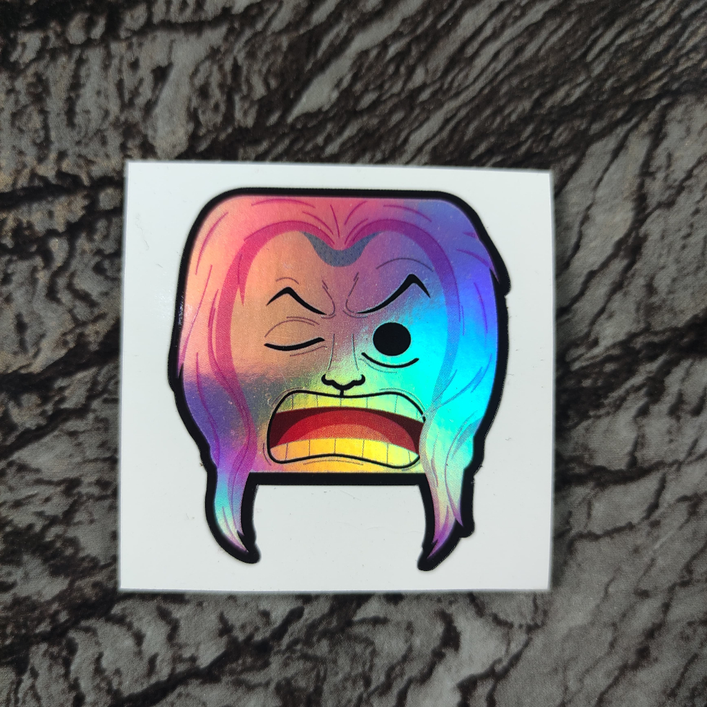 

Stiker Hologram One Piece Kumadori Square