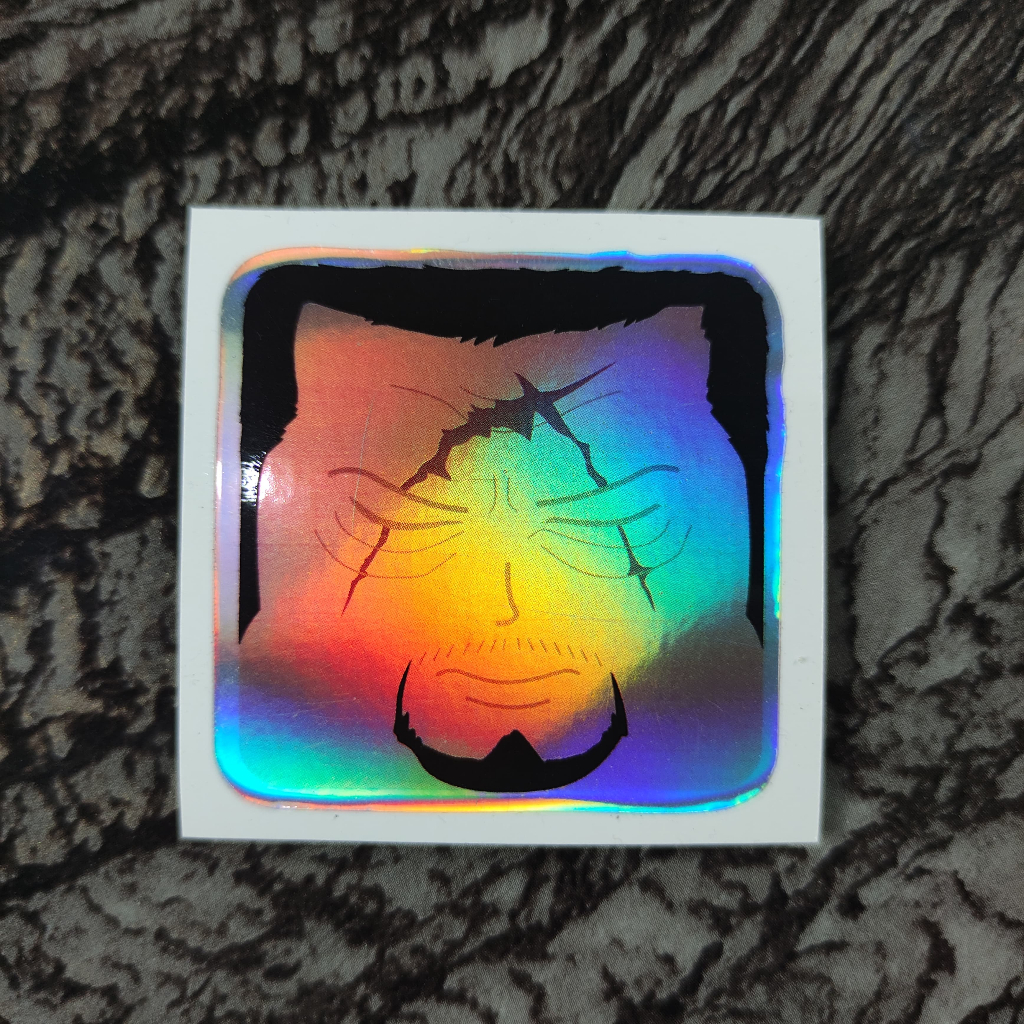 

Stiker Hologram One Piece Fujitora Square