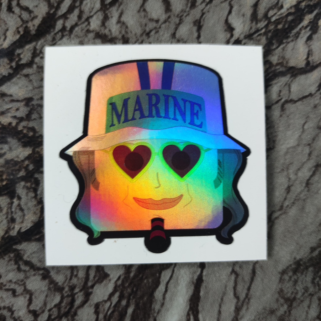 

Stiker Hologram One Piece Jango Square
