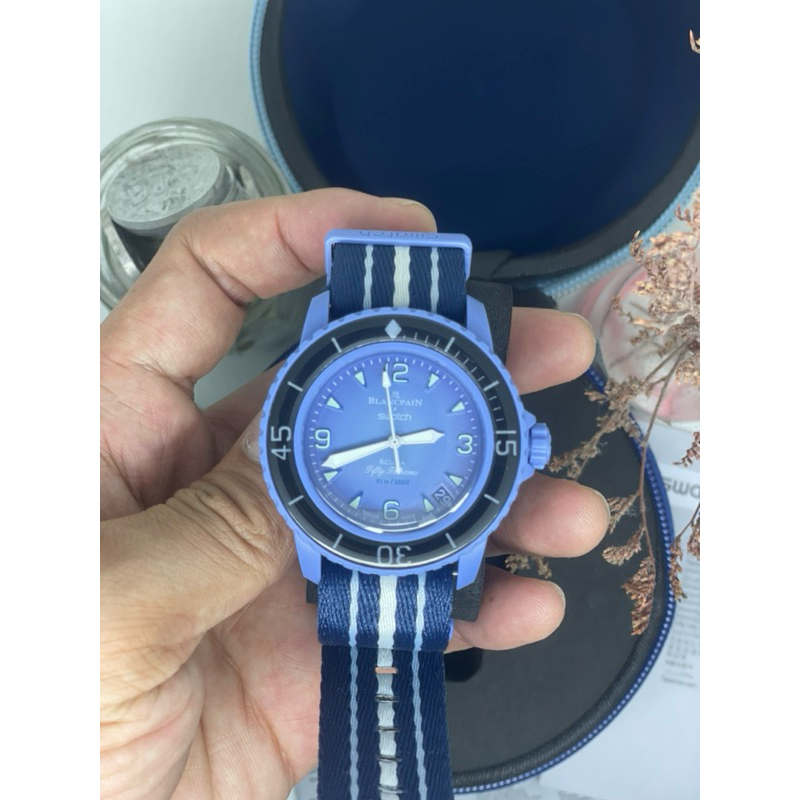 Jam Tangan Swatch X Blancpain Antartic & Atlantic OCEAN