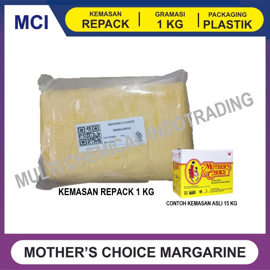 

MOTHER'S CHOICE MARGARINE 1 KG / MOTHERS CHOICE / BAKERY MARGARIN KUE