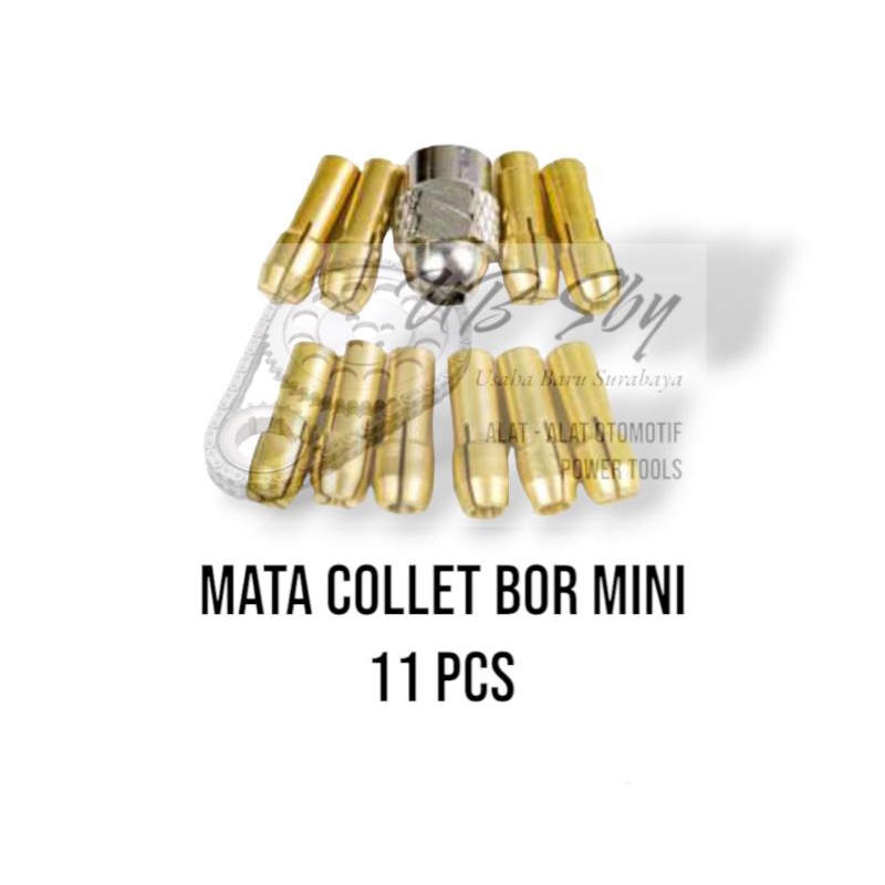 Mata Collet Kepala bor Mini Grinder 11 pcs