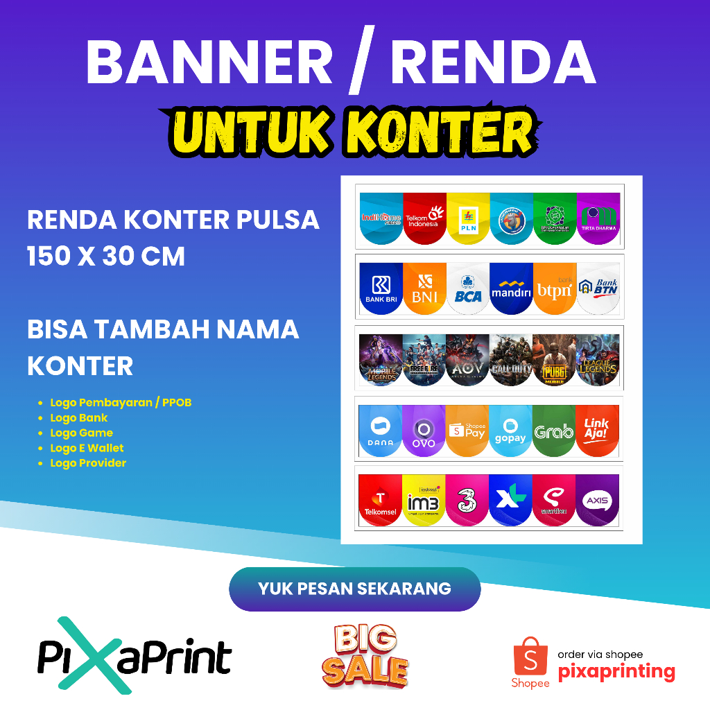 BANNER KONTER / RENDA KONTER / FLAG BANNER