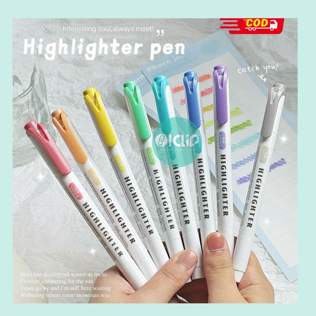 

HIGHLITHER STABILO PASTEL 1 SET ISI 5Pcs 5Warna/ Penanda Berwarna STABILO WARNA WARNI