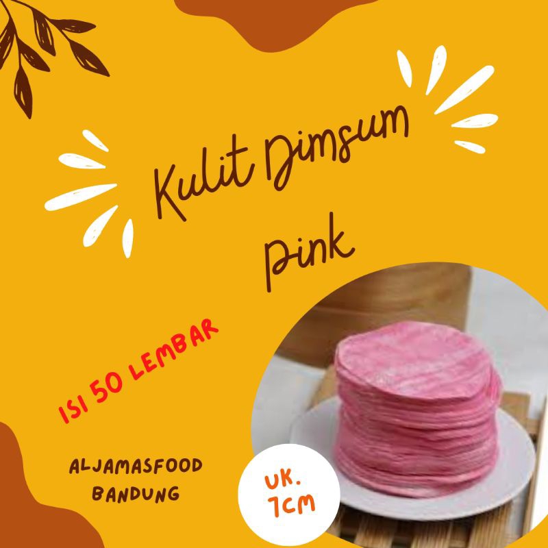 

KULIT DIMSUM PINK UK7cm isi50 lembar