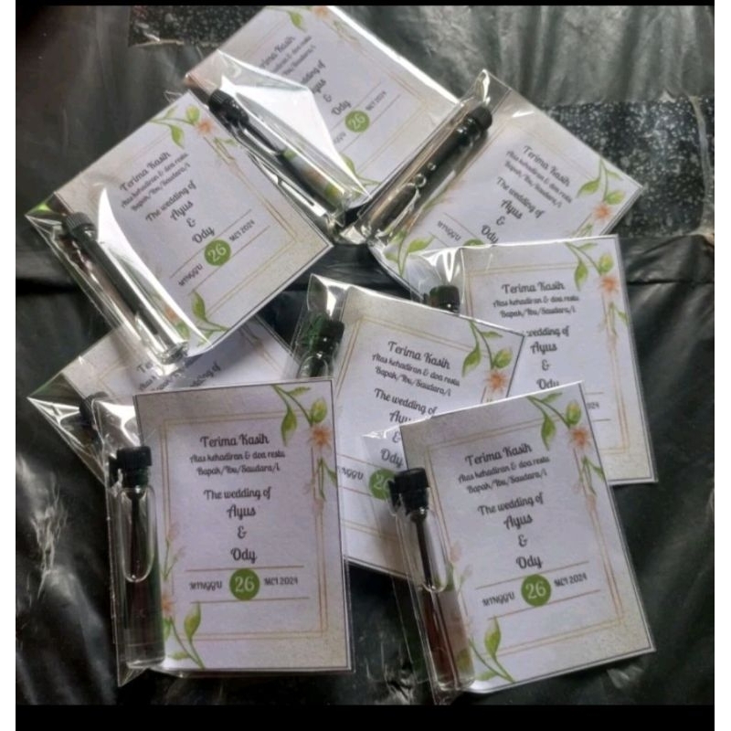 (isi 100 pcs) souvenir parfum wedding pernikahan