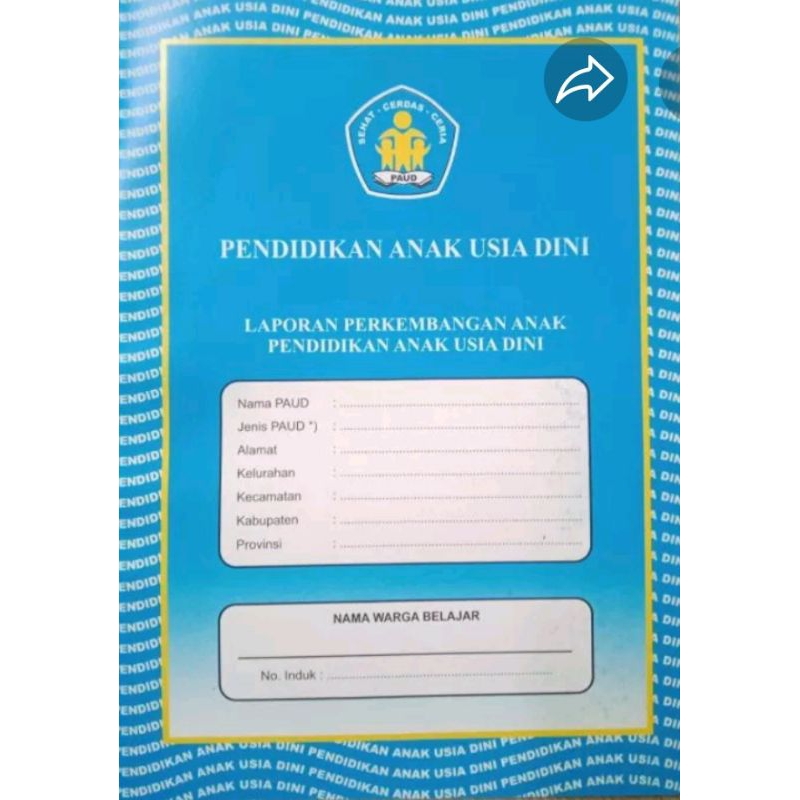 Buku Raport. PAUD/ Kurikulum 13