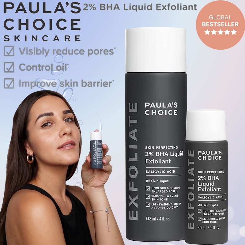 Paula's Choice Skin Perfecting 2% BHA Liquid Exfoliant - 30ml / 118ml ( paula choice 2% bha /paulas 
