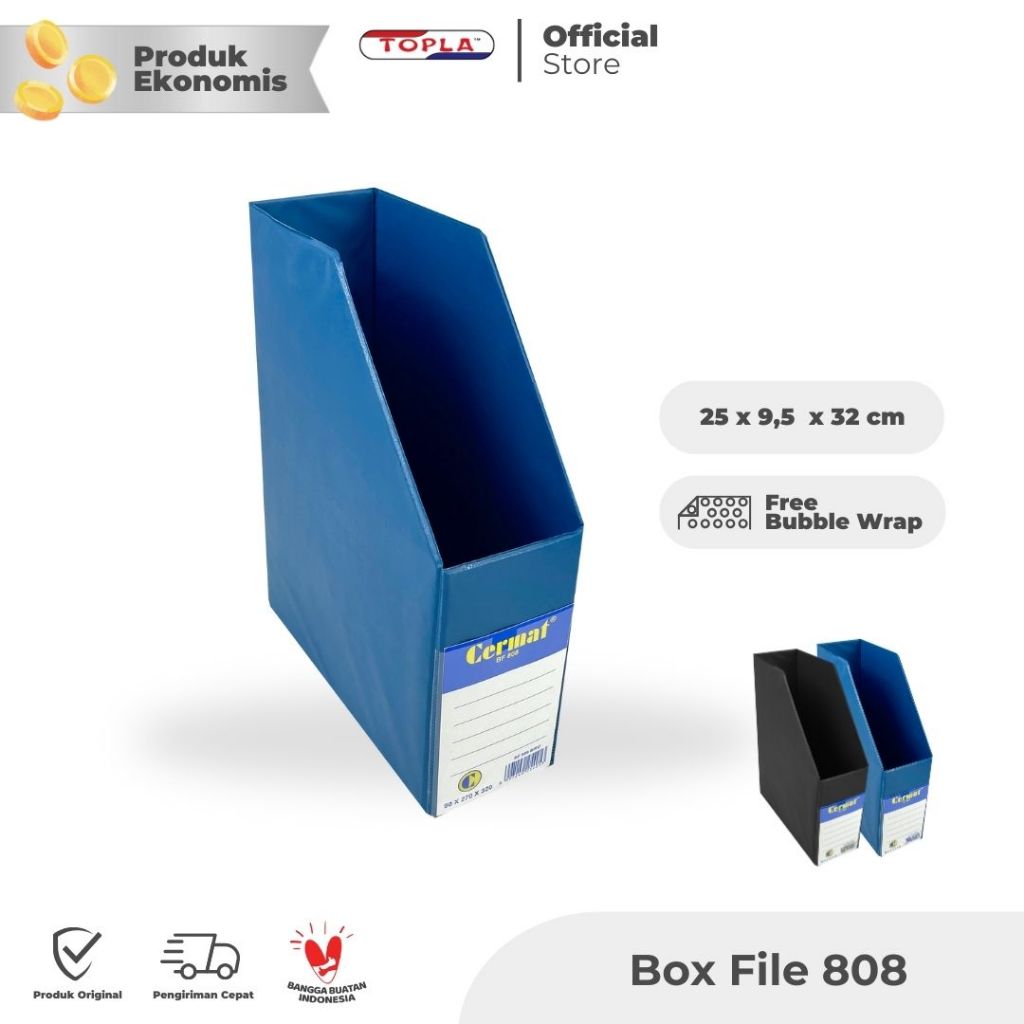 

TOPLA Box File - Box Plastik Dokumen Tempat Berkas Kotak Penyimpanan