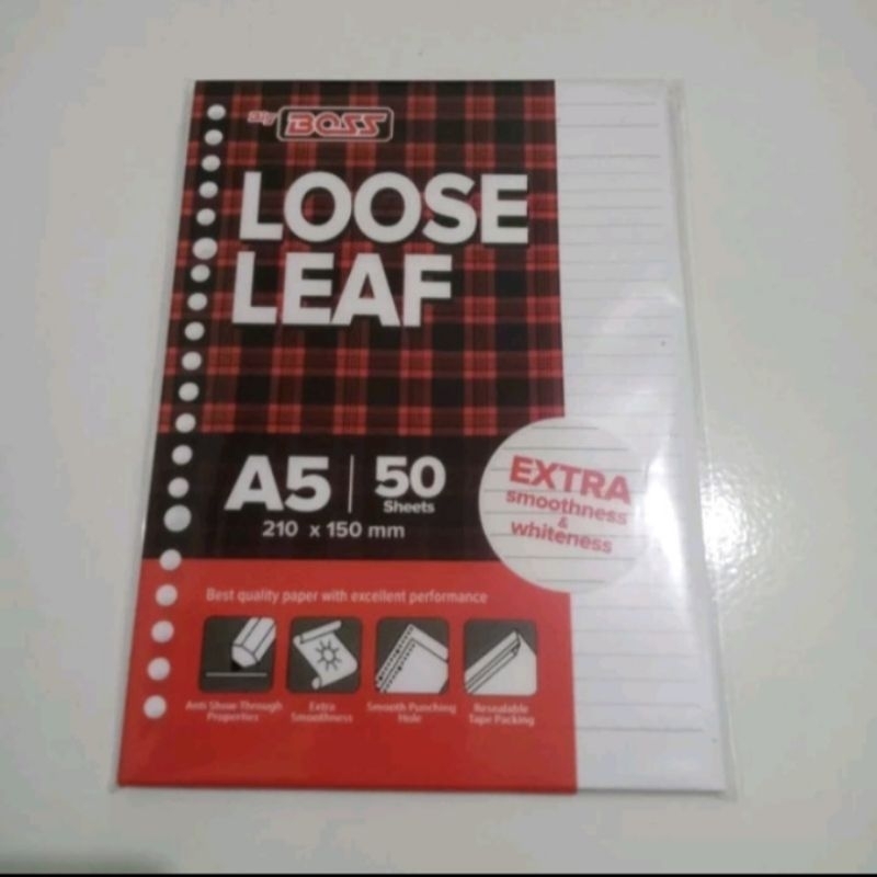 

isi binder loose leaf 50 lembar A5