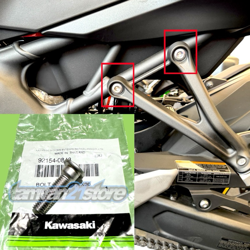 BAUT STEP BELAKANG KAWASAKI ZX25R ZX 25R ORIGINAL