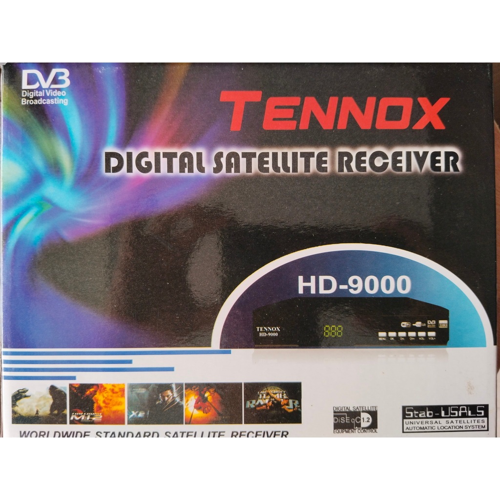 Satellite Digital Receiver Mpeg4 HD FTA TENNOX HD-9000 Bisa C-Band & Ku-Band