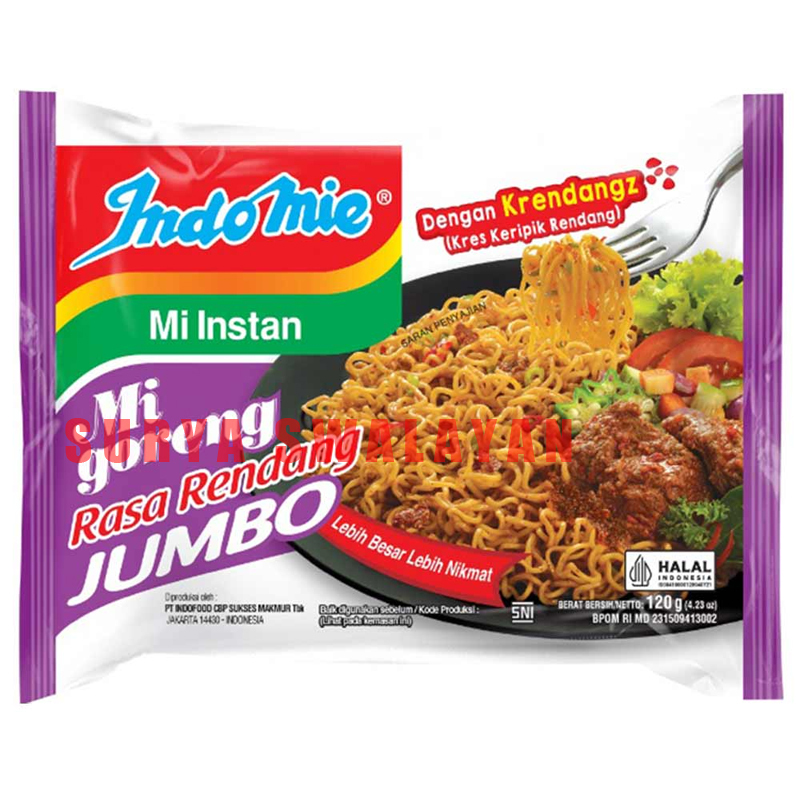 

Indomie Mi Goreng Rasa Rendang Jumbo 120 gr