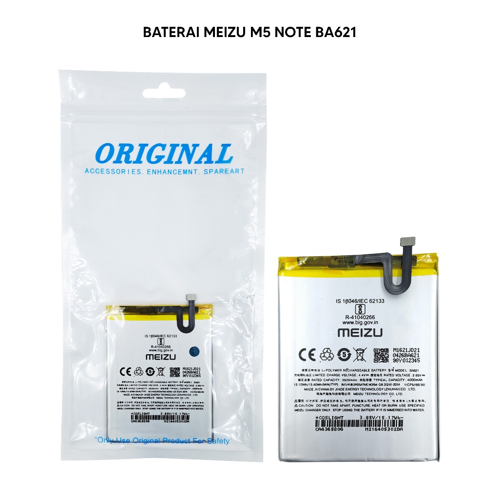 BATRE MEIZU BATTERY ORIGINAL MEIZU M5 NOTE BA621