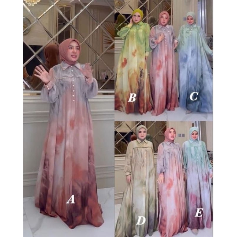 Gamis Gradasi Cantik by Shellasaukia