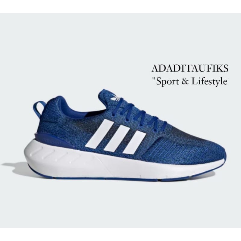 Sepatu Adidas Swift Run 22 M Blue White Original GZ3498