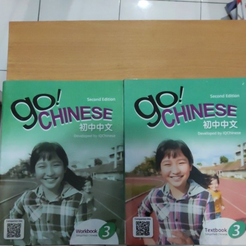 Buku Go Chinese kelas 9 SMP (workbook+textbook) 1 set, penerbit Cengage,Second Edition