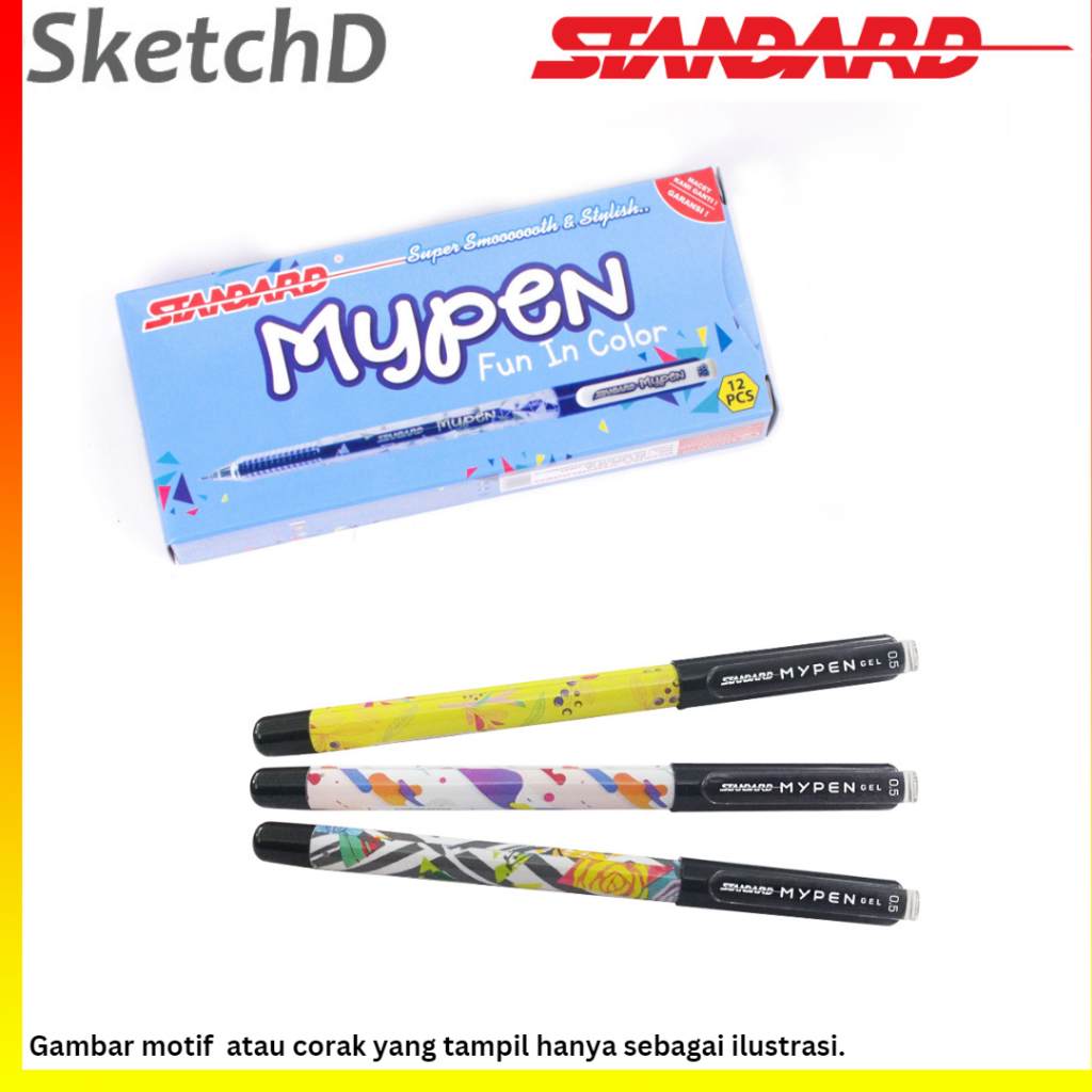 

Pena Standard Mypen Hitam - Pulpen Standard