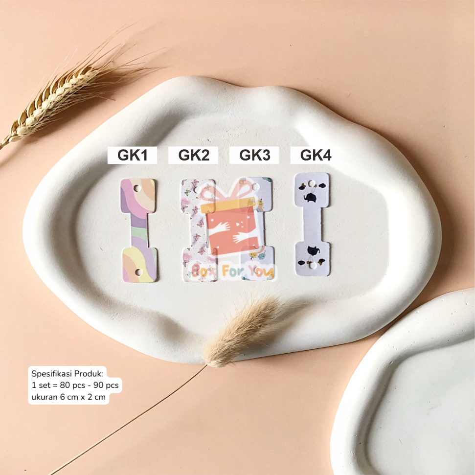 

Label Gantung Kecil Untuk Karet Rambut (isi 80-90pcs)