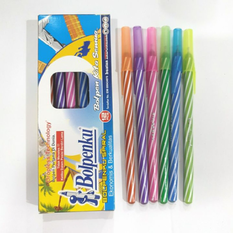 

BOLPENKU 12PCS BOLPEN ULIR BERKUALITAS