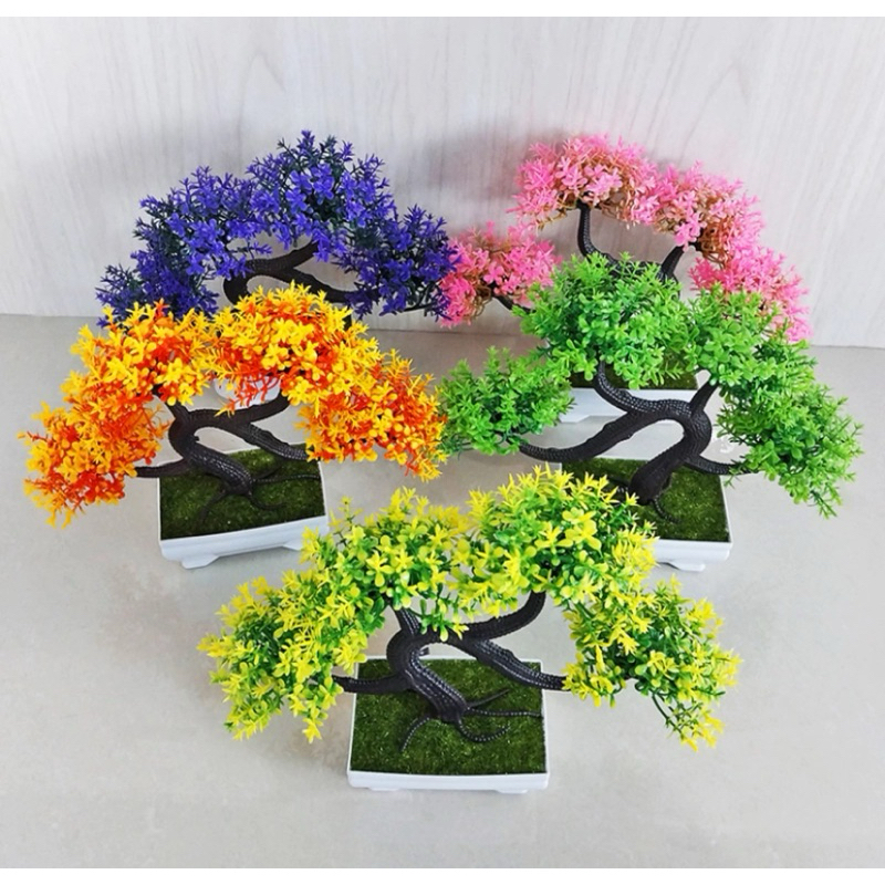 bunga hias tanaman plastik bonsai plastik tanaman