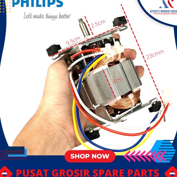 motor dinamo blender philips original