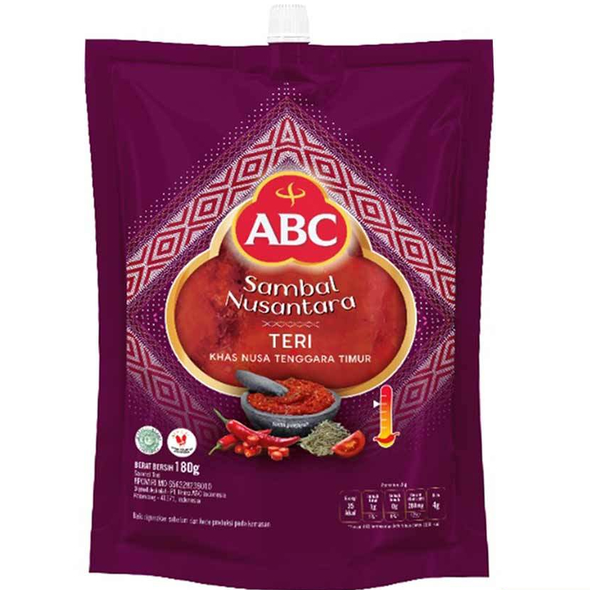 

ABC Sambal Nusantara Teri 180gr