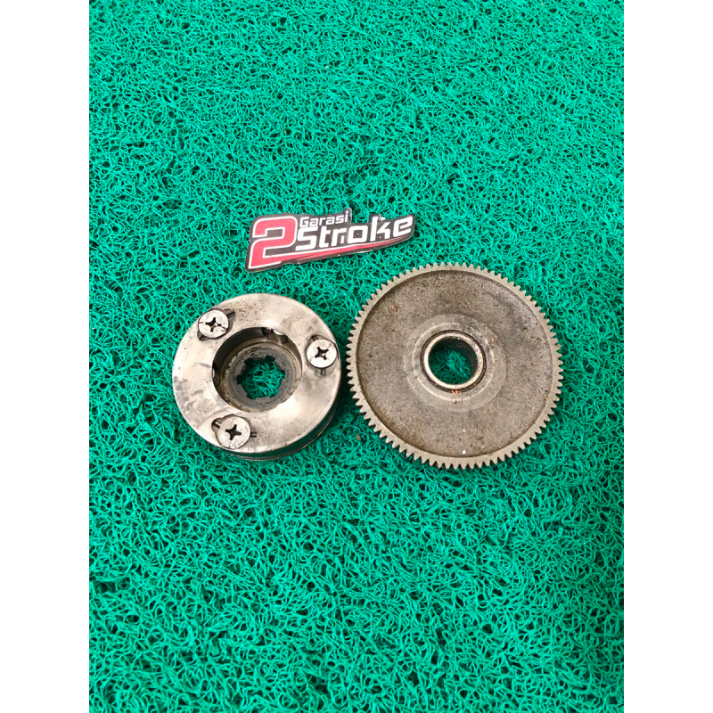 gigik penghantar one way dobel stater Yamaha V80 robot exelent