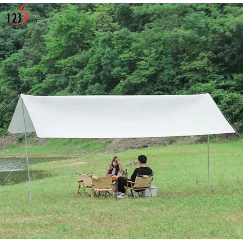 flysheet 6x6 premium hanseoutdoor flysheet 6x6 atap tenda