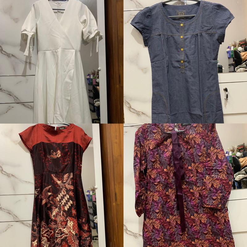 PRELOVED DRESS KONDANGAN, ROK KONDANGAN, DRESS BATIK