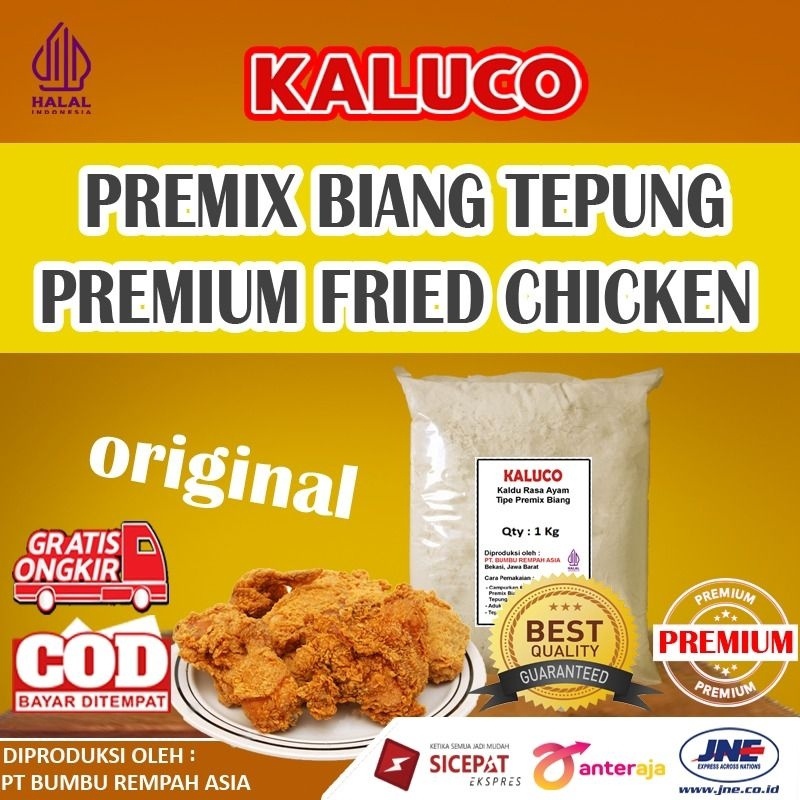 

Termurah Tepung Premix Biang Fried Chicken Crispy Premium 1kg