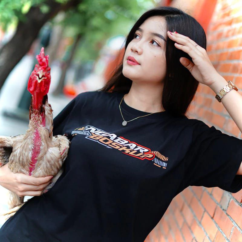 Kaos Ngabar Bosku / Baju t-shirt Jangan Ikuti Hobiku ~ Free sticker